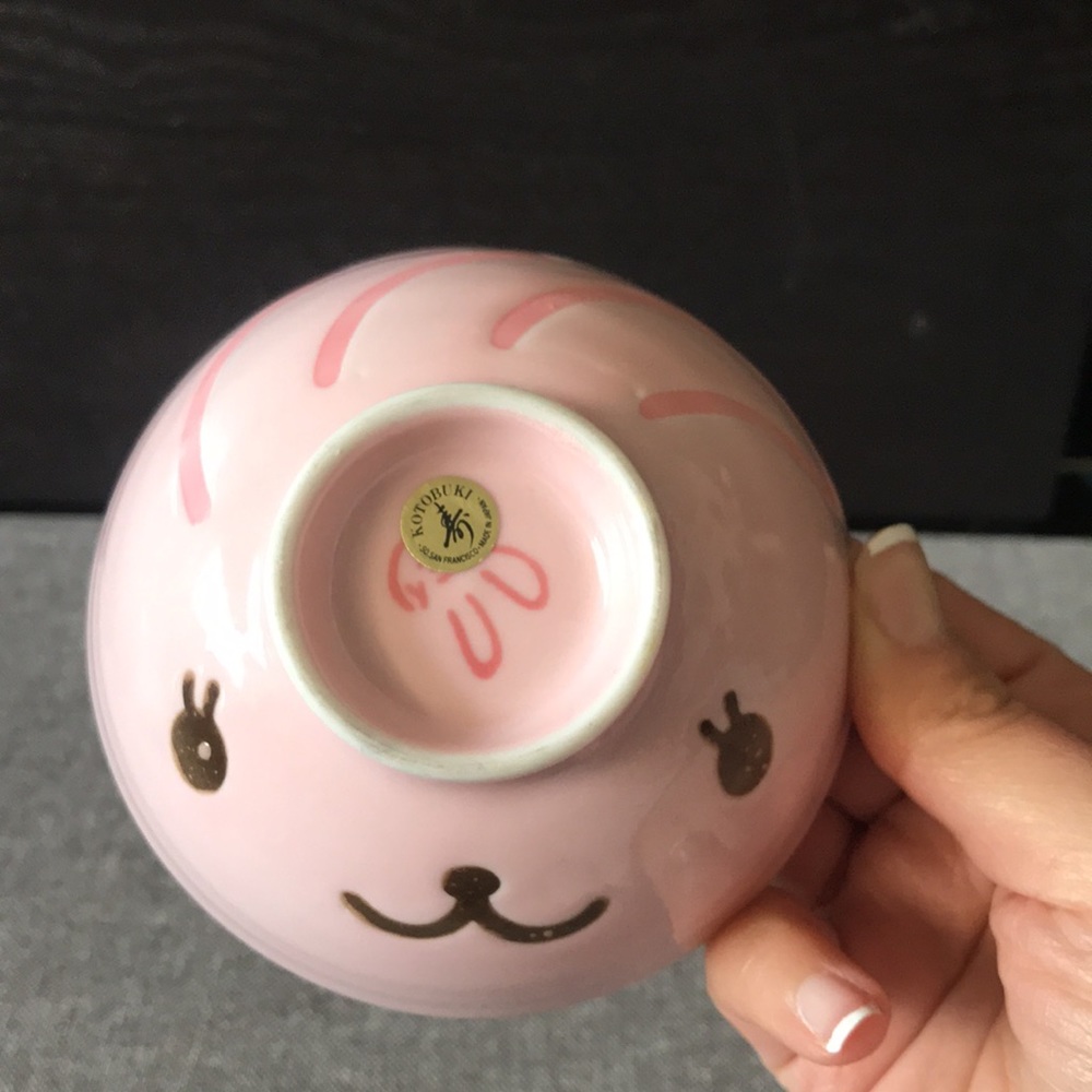 Kotobuki Kids Rice Noodle Bunny Bowl 4”